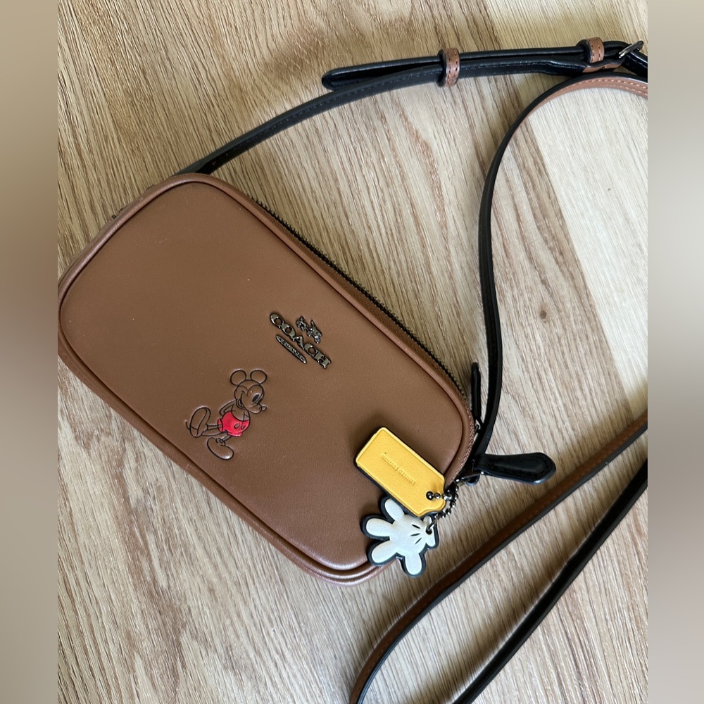 Coach x Disney wallet w/crossbody strap